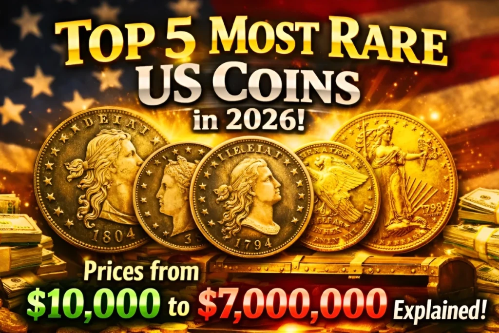 Top 5 Most Rare U.S. Coins in 2026 That Are Worth Millions Today